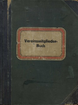 Un registre dans lequel figurait le nom des musiciens pendant la guerre (AFP/ Wiener Philarmoniker)