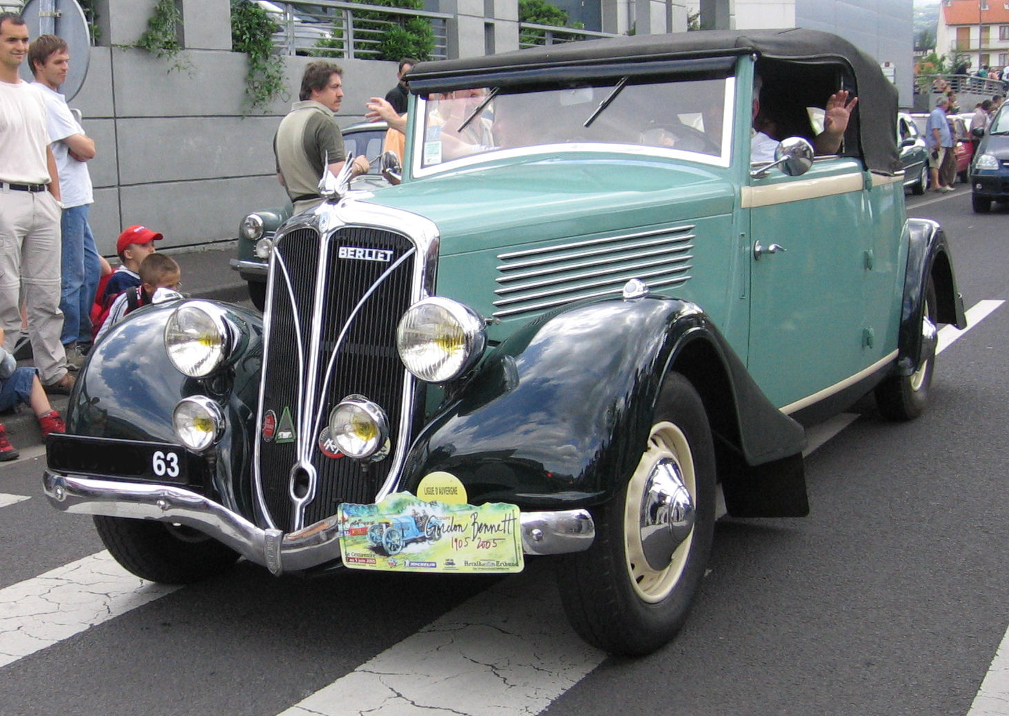 Berliet a aussi construit des voitures avant-guerre comme ce joli cabriolet de la Coupe Gordon Benett.