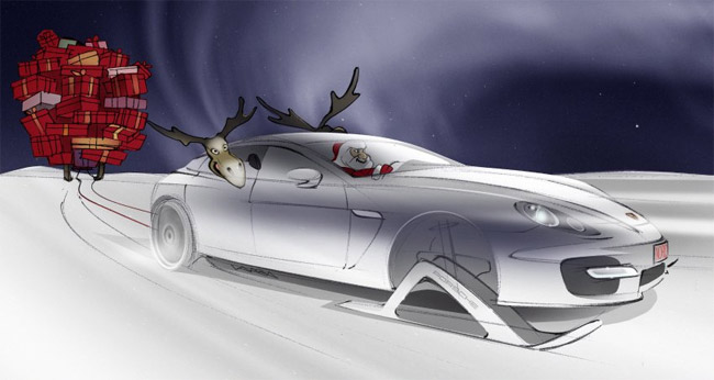 Le traîneau du Père Noël revu par le design automobile  Automobile