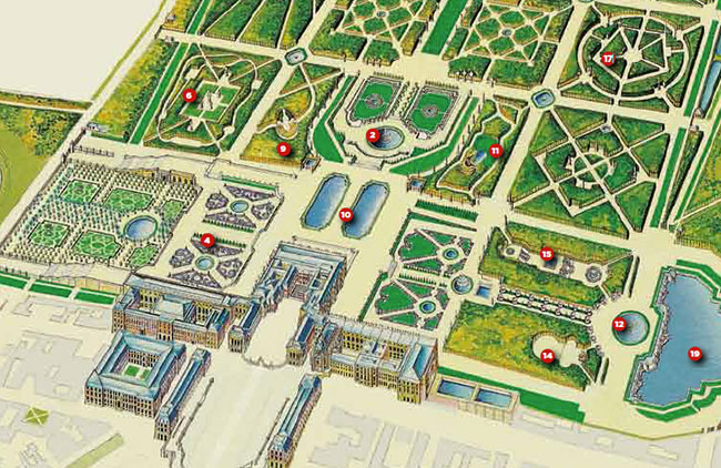 Versailles Plan  Plan de Versailles  Voyages  Cartes / Plan