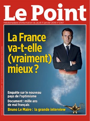 Couverture du Point N° 2367 du 11 janvier 2018