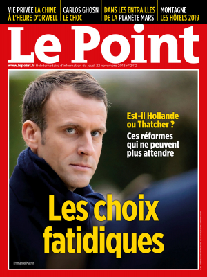 Couverture du Point N° 2412 du 22 novembre 2018