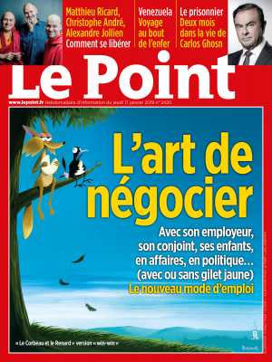Couverture du Point N° 2420 du 17 janvier 2019
